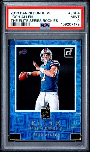 159207179 Josh Allen 2018 Panini Donruss #ESR-4 Elite Series Rookies RC PSA 9