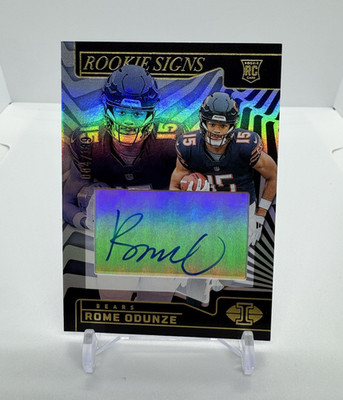 Panini 2024 Illusions Rookie Signs Auto Rome Odunze RS-ROE Bears NFL
