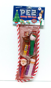 PEZ CHRISTMAS STOCKING W/ DISPENSERS 4PCS