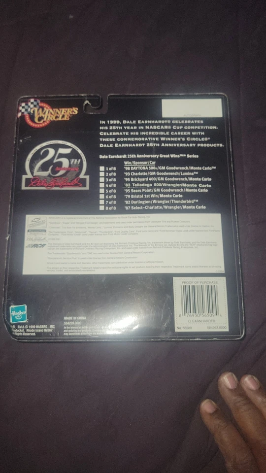 🏁 Dale Earnhardt #3 Great Wins 1993 Charlotte 25 aniversario NASCAR Winner’s Circle Foto 2 de 2