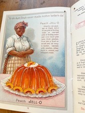 Carnet publicitaire victorien Jell-O années 1900 avec recettes et belles illustrations