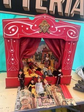 Teatrino Giocattolo Anni 60 Con Marionette 