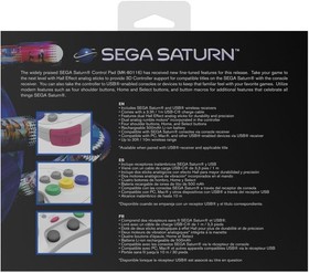 Retro-Bit SEGA Saturn&reg; 2.4GHz Wireless Pro Controller for Sega Saturn, Sega Mega