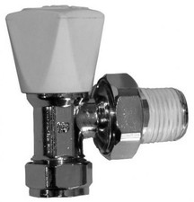 10mm Angled Radiator Valve - Crestalux - FREE Next-Day Delivery