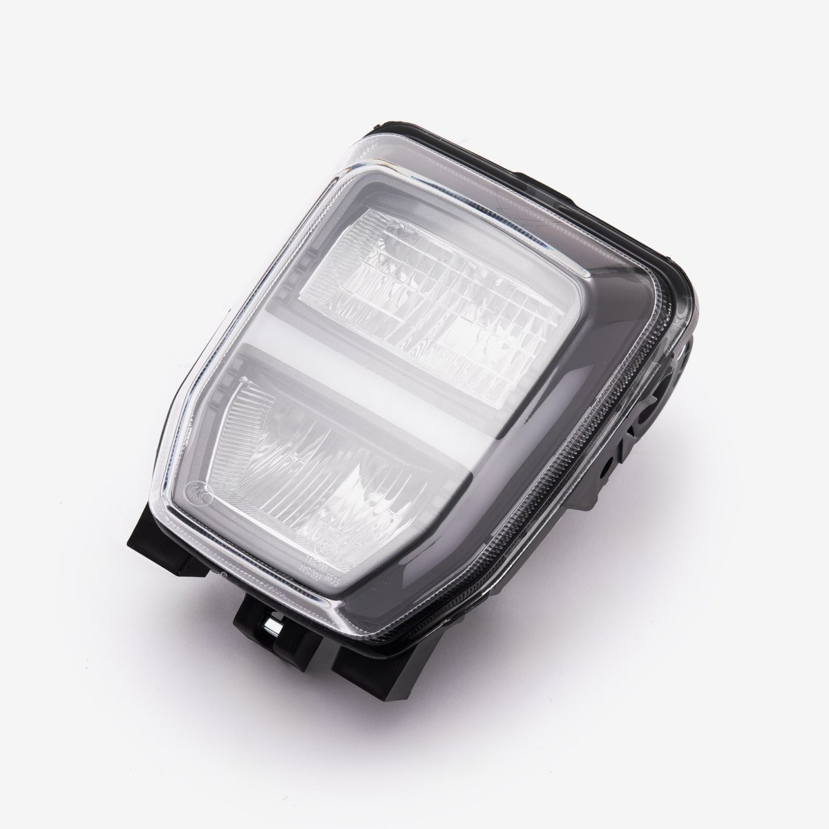 Headlight ECE Compliant Black Headlight Assembly Clear White Halogen Scooter