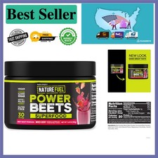 Nature Fuel Power Beets: Gluten-Free Acai Pomegranate Juice Powder - 30 Servings