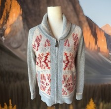 Pendleton Shawl Collar Cardigan Sweater Women  s Aztec Full Zip Wool/Alpaca Sz S