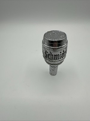 VTG Schmidts Philadelphia PA Beer Keg Tap Handle Barrel Shift Knob Silver Tone