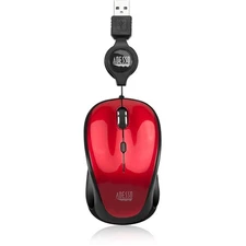 Adesso iMouse S8R - USB Illuminated Retractable Mini Mouse (IMOUSES8R)