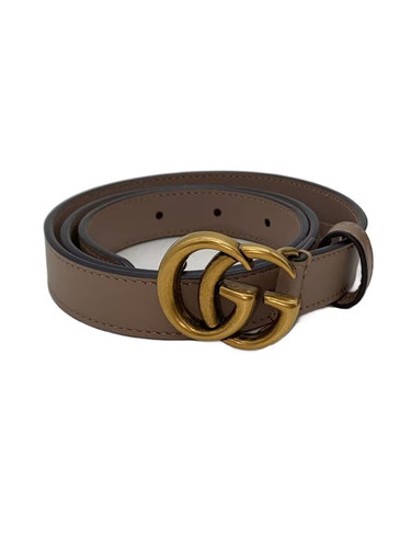 GUCCI Leather Belt, Pink, Women's, 409417