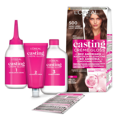 Loreal Casting Creme Gloss Haarfarbe - 500 Hellbraun (48ml, 72ml, 60ml)