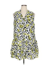 Nine West Women Yellow Casual Dress XL