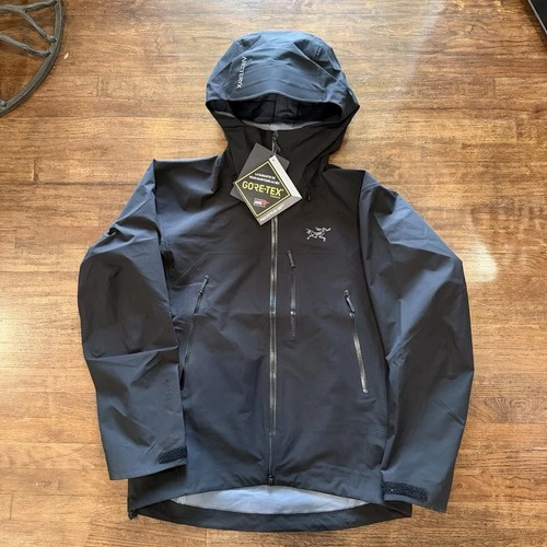 Arc'teryx Beta SV Men's Black Hooded Full Zip Shell Jacket Size L - product listing photo