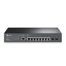 Conmutador administrado TP-Link JetStream 8 puertos Gigabit L2+ con 2 ranuras SFP