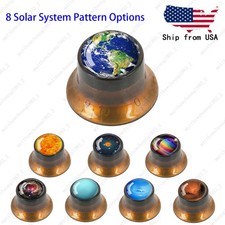 4 piezas brotes reflectores de guitarra ámbar para Les Paul SG -8 opción de patrón de sistema solar