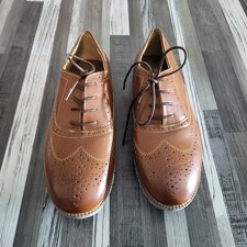 Deer Stags Boys' Ace Dress Comfort Brown Wingtip Oxford Size 6.5 Formal Casual