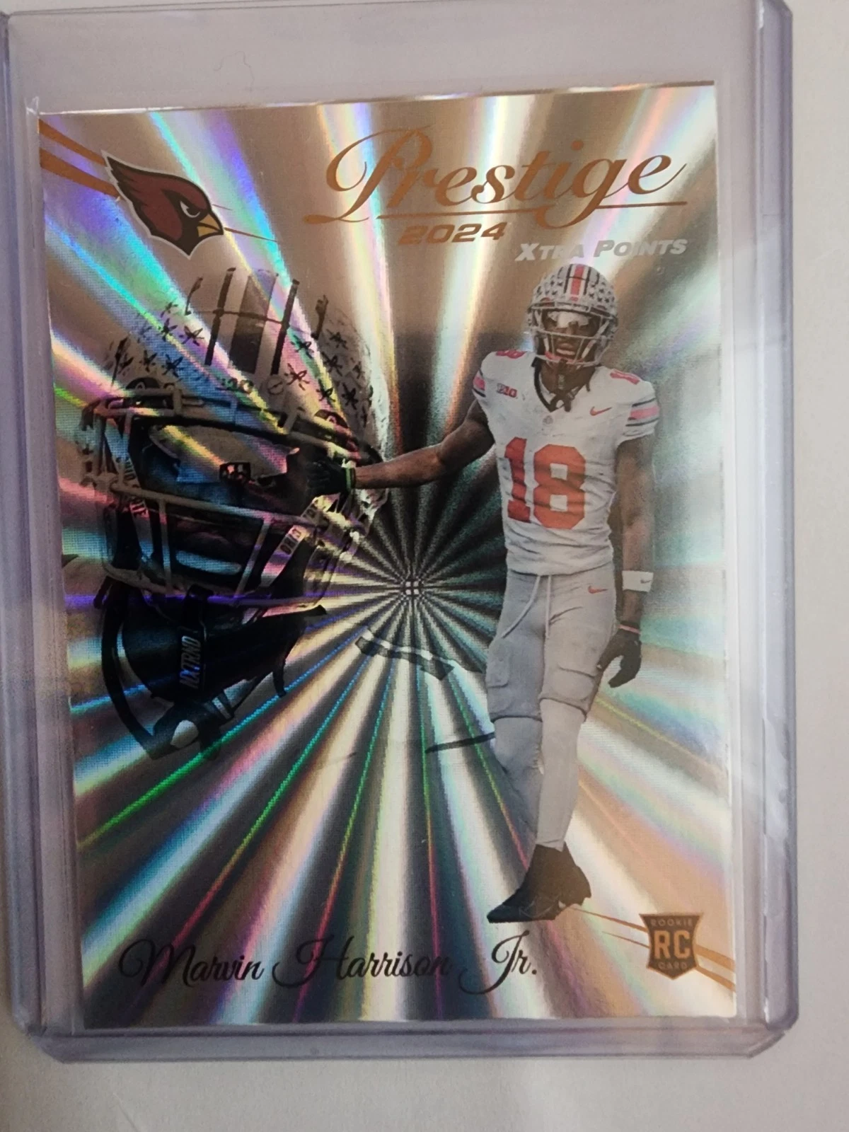 2024 Panii Prestige - Rookies Marvin Harrison Jr. #303 Xtra Points Sunburst (RC)