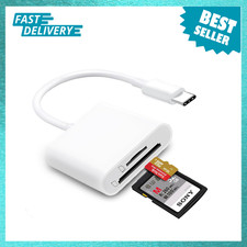 Dual Slots Usb C SD Card Reader for Camera and Phone, Micro Sd and Sd Adapter