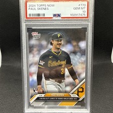 2024 Paul Skenes Rookie Card RC #770 Topps Now PSA 10 Cy Young. rookie card picture