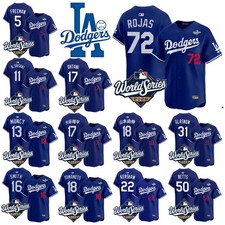 Men's Dodgers Blue 2025 World Series Limited Player All Stitched Baseball Jersey