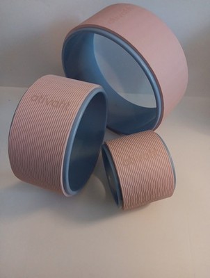 Yoga Wheel Set 3-Pack Back Roller for Stretching & Balance/ativafit