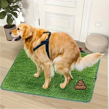 Ultimate Washable Dog Grass Mat - Reusable Pee Pad with Odor Control