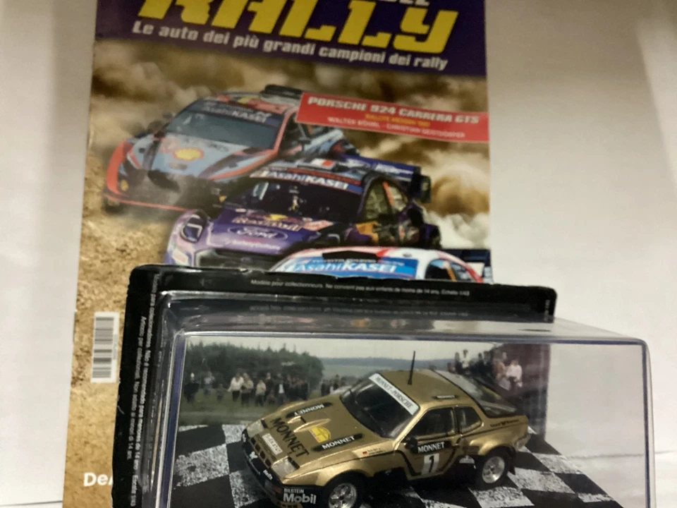 Rally PORSCHE 924 CARRERA GTS  1981  Rally Hessen , die-cast 1/43, Nuova in teca - Immagine 3 di 4