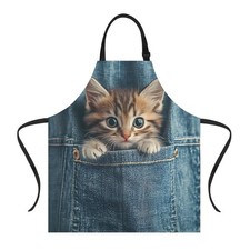 Funny Apron for Men Women Baking Gardening Sewing BBQ Waterproof Cute Gifts 020