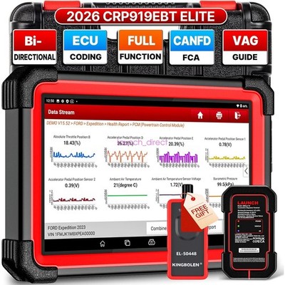 2026 LAUNCH X431 CRP919EBT Bidirectional Scan Tool CANFD Car Diagnostic Scanner