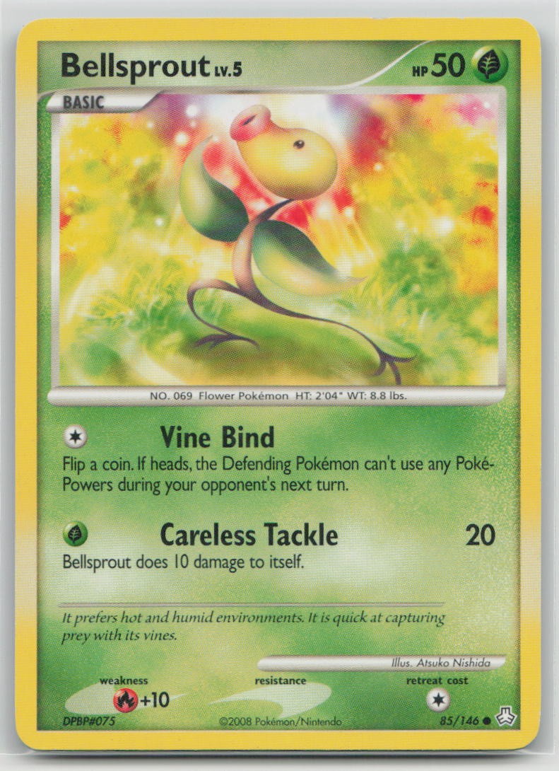 Bellsprout 85/146 Common Legends Awakened Pokemon Moderately Played