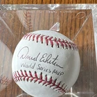 David Eckstein Autographed Baseball World Series MVP Original MLB Ball