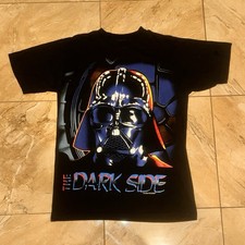 Vtg 1996 Darth Vader Aop Shirt With Slight Tear On Sleeve
