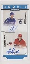 2018 Parkhurst Tallboys Achievements Elias Pettersson Andrei Svechnikov Auto 3ax