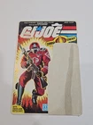 VINTAGE GI JOE CRIMSON GUARD UNCUT FULL CARDBACK! PEACH FILE CARD 34-BACK