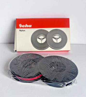 Geha Nylon Schreibmaschinen Farbband Doppelspule 13mm 60m Vintage Made In Germany 901830