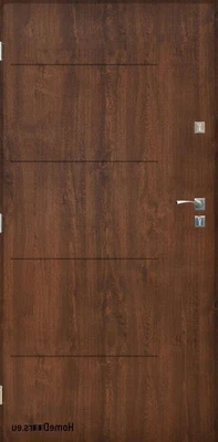 Porte extérieure porte en acier porte d'entrée Samba avec protection UV,... - Photo 1/4