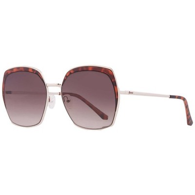 Guess Factory Brown Gradient Butterfly Ladies Sunglasses GF0410 32F 59