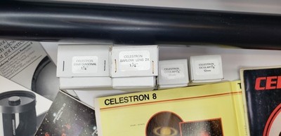 Vintage Celestron SCT C8 Orange Tube Telescope w/ Original Case  Tripod & Mount