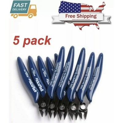 5 Pack 170 Flush Wire Cutter Blue Diagonal Cutting Pliers Side Cutter Nippers