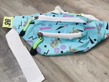 Dutch Bros Fanny Pack Retro 80’s Style 2017 Waist Bag Aqua Festival coacha Rare