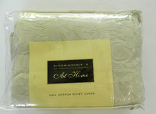 NIP Bloomingdales At Home Cotton Duvet Cover Milano Full/Queen Sage