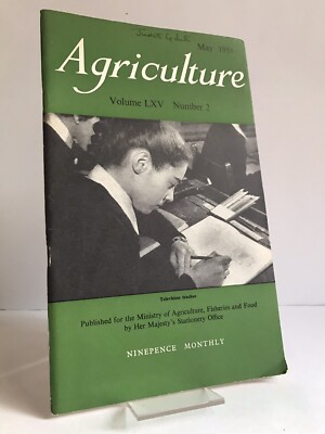 ''Agriculture'' journal Vol LXV, No. 2, May 1958 - MAFF vintage booklet 1958