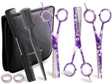 Profi Haarscheren Set 6 tlg mit Effilierer Solingen Effilierschere Friseurschere