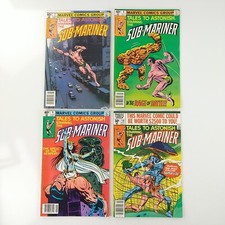 Tells To Astonish Sub-Mariner #7 8 9 10 Newsstand Lot VF/NM (1980 Marvel Comics)