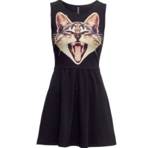 Kitty cat mew sleeveless tank style 