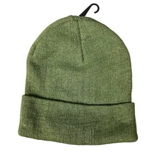 Yacht & Smith Beanie Youth Hat Green Arctic Inspired Casual Winter  YAS-838