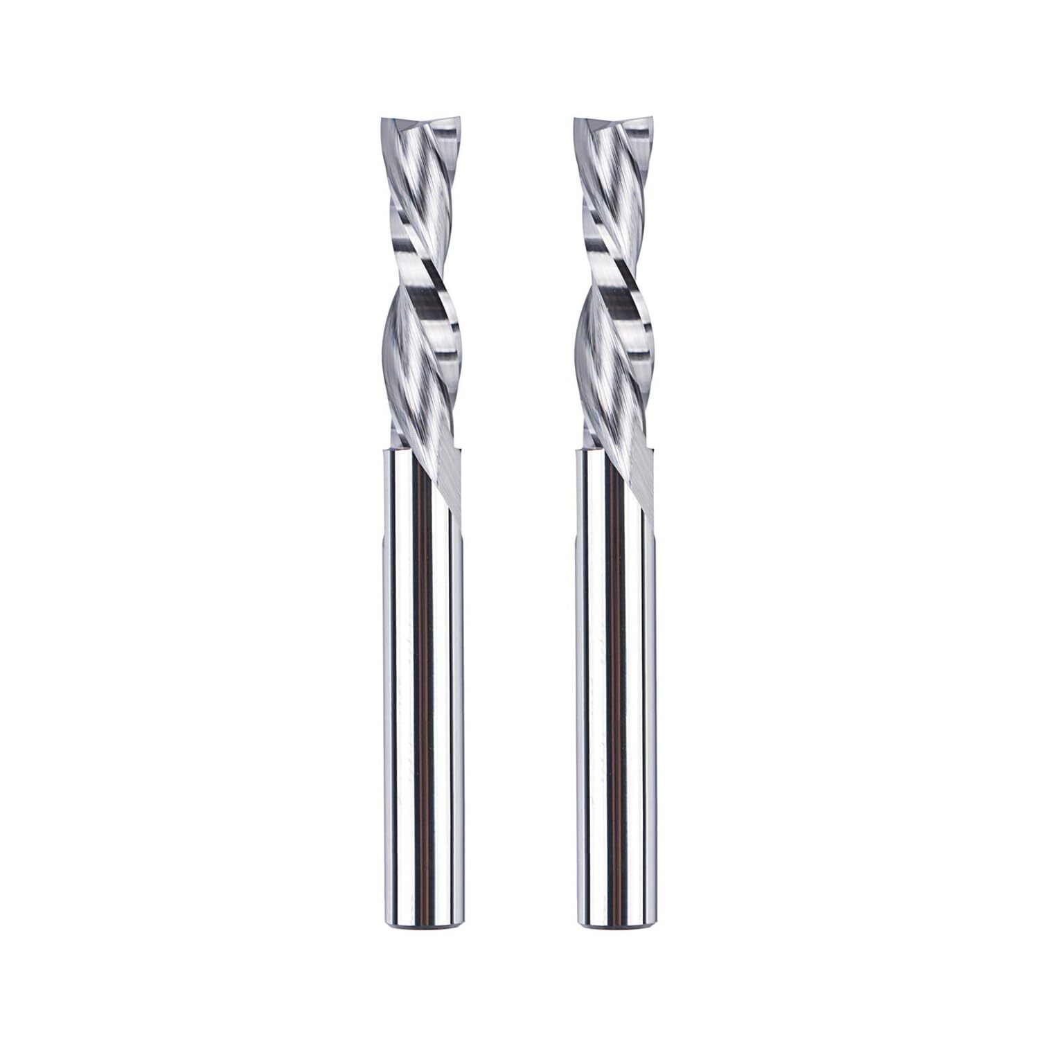 SpeTool 2 frese elicoidali da 6 mm, codolo downcut 24 mm, lunghezza di (h4E)