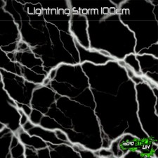 ROLLED - LIGHTNING STORM - Hydrographics Film Hydro Dipping Transfer Graphic UK
