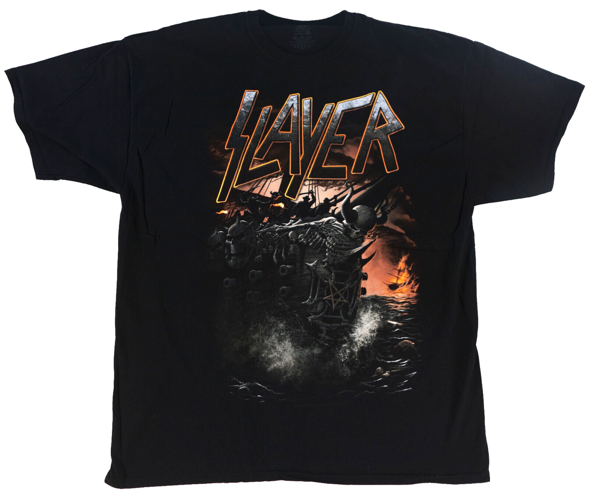 SLAYER Motorboat Tour 2015 t shirt XL pirateship thrash concert