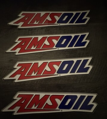 AMSOIL Sticker Decal sticker graphic Racing Oil ATV Dirtbike Motocross UTV 4 PK